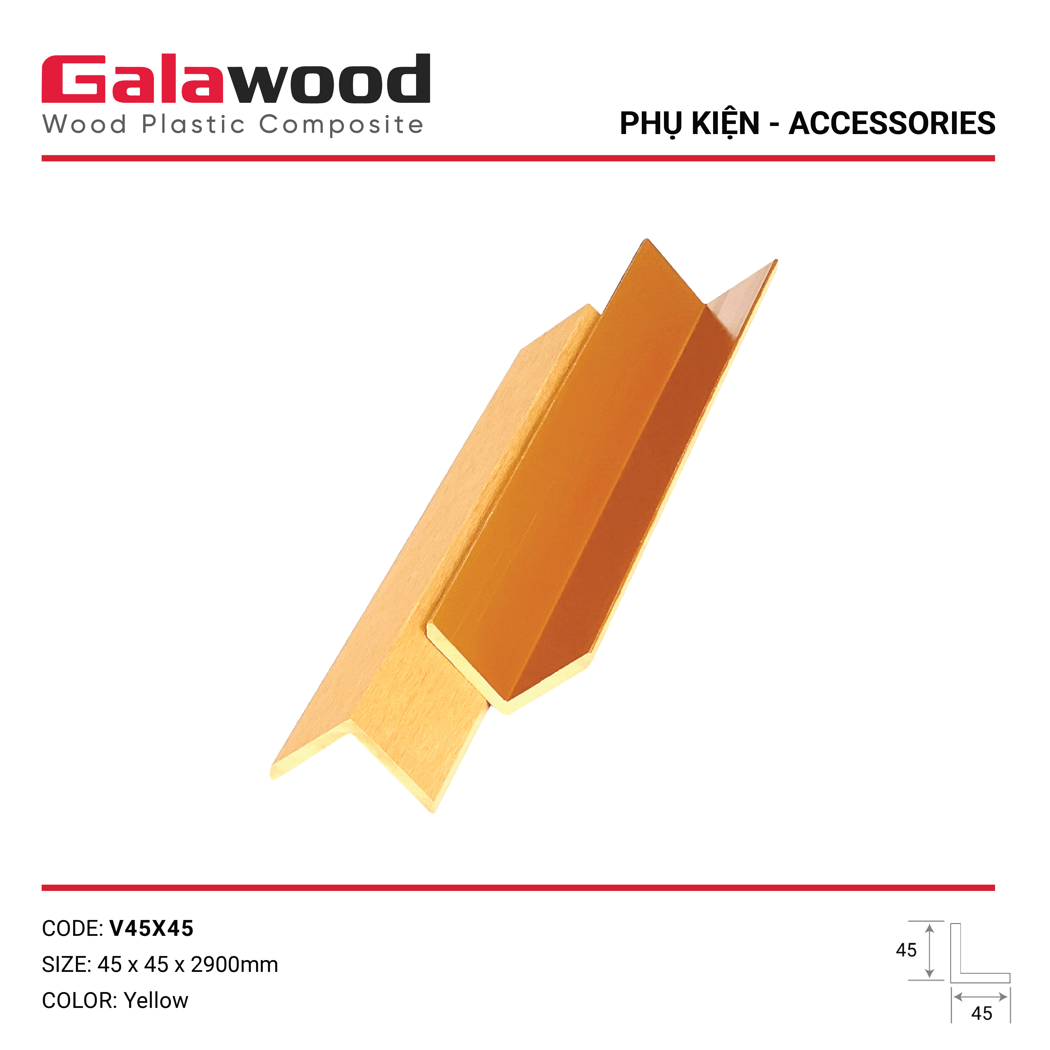 V45X45 YELLOW – GALAWOOD
