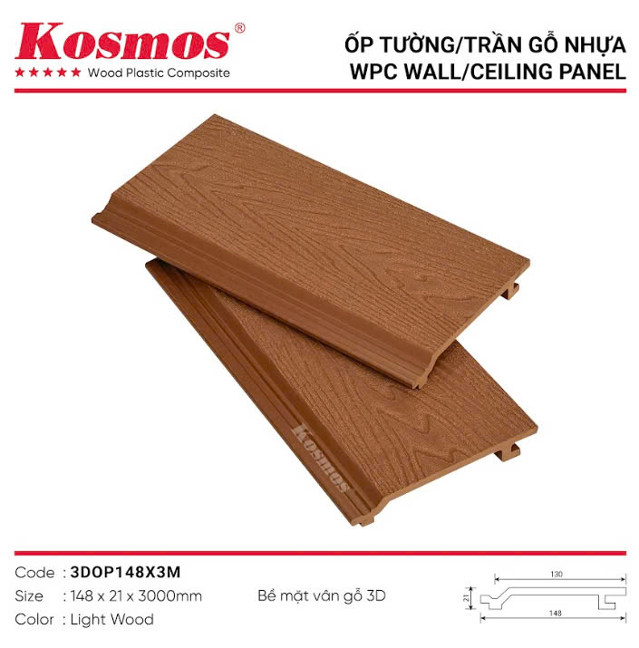 3DOP148 x 3m TẤM ỐP NHỰA KOSMOS