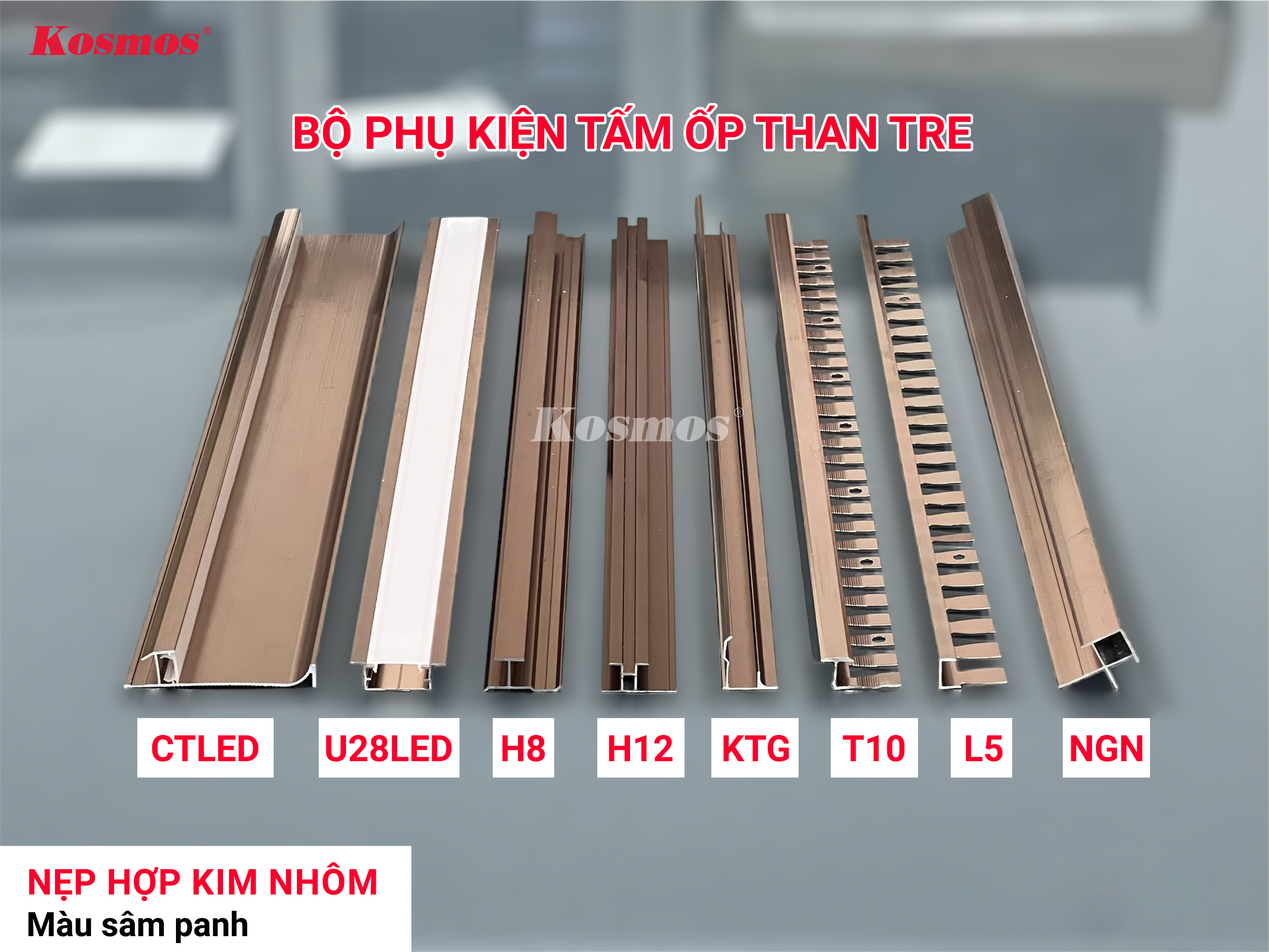 BỘ PHỤ KIỆN TẤM ỐP THAN TRE