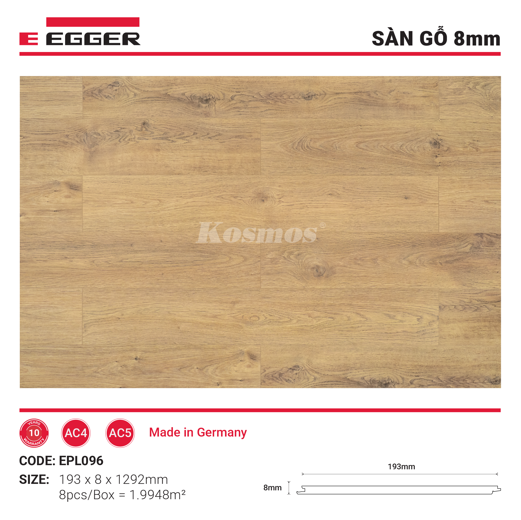 EPL096 Sàn gỗ Egger