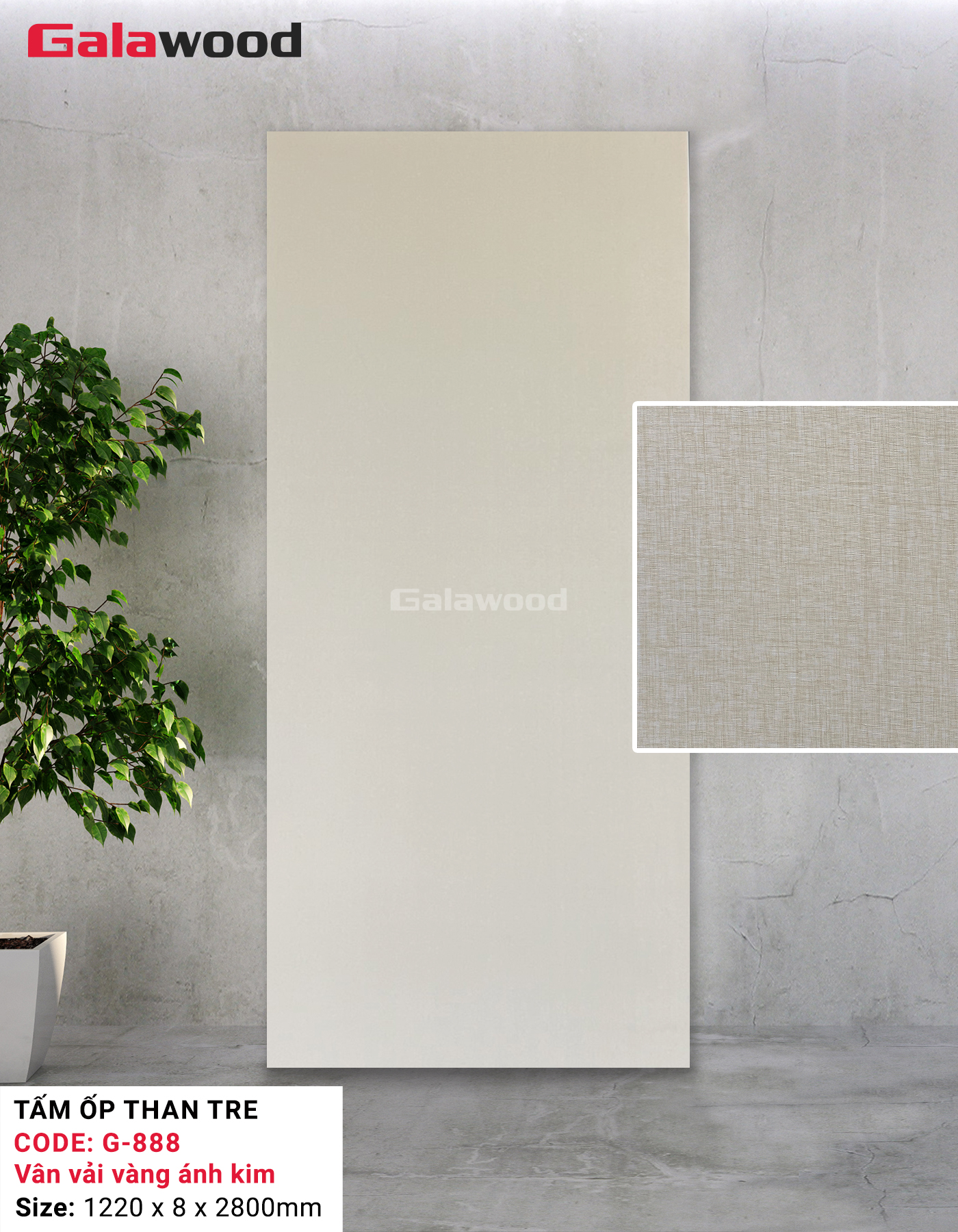 Tấm ốp than tre Galawood G-888