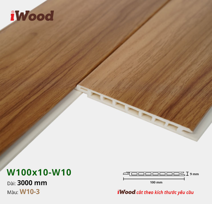 TẤM ỐP IWOOD HÈM V W10-3