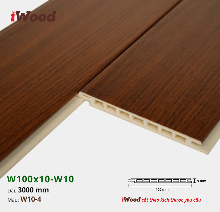 TẤM ỐP IWOOD HÈM V W10-4