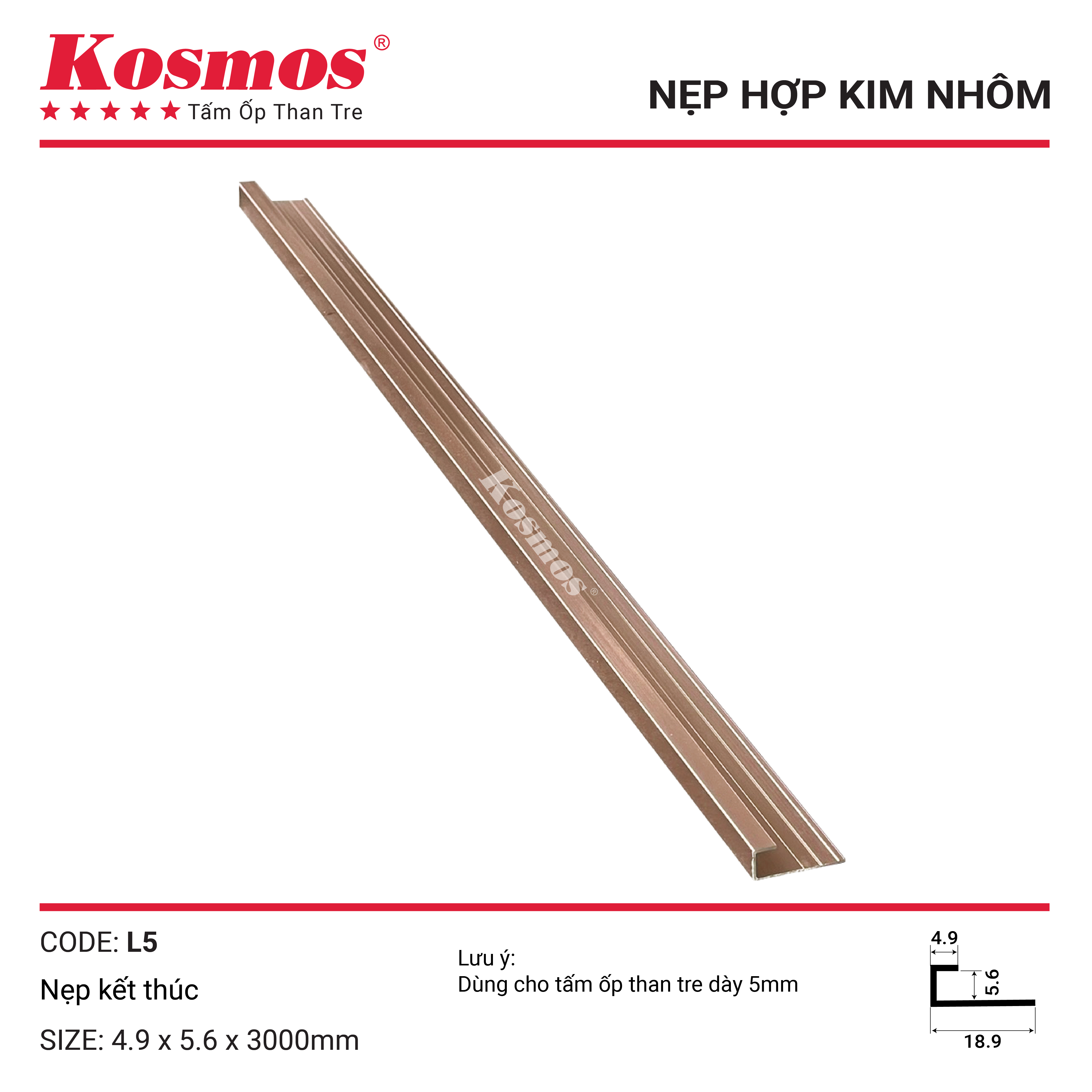NẸP KẾT THÚC L 5 -SÂM PANH