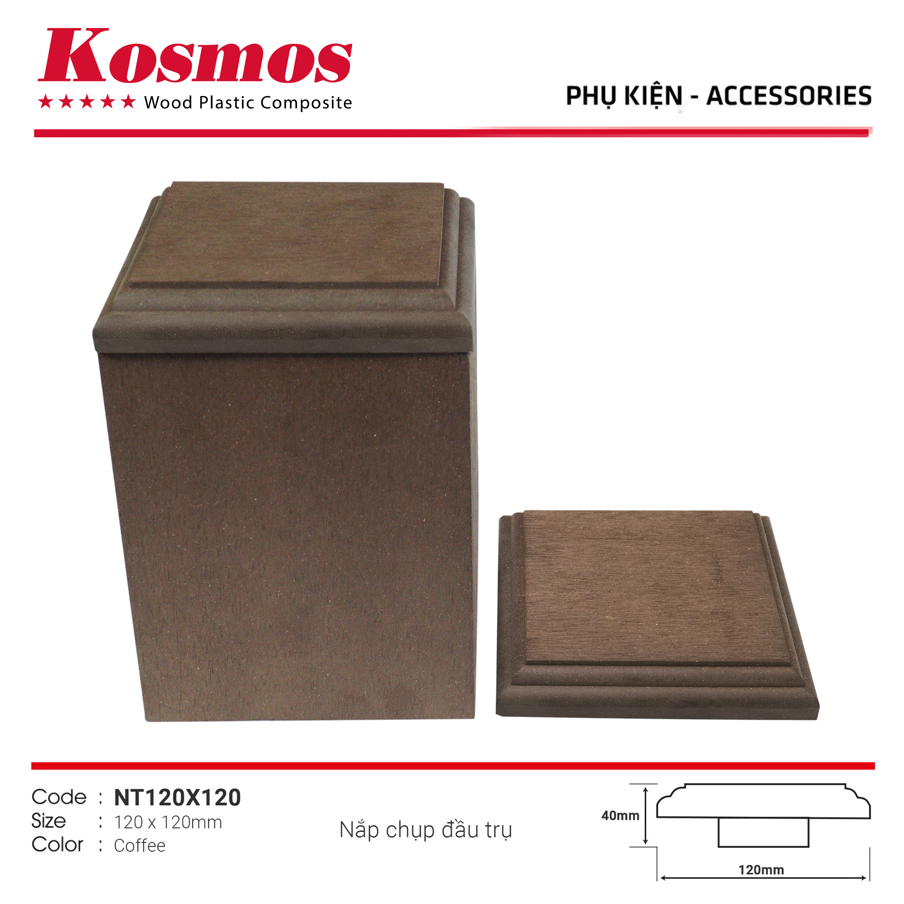 NT120x120 – Coffee TRỤ THANH LAM GỖ NHỰA