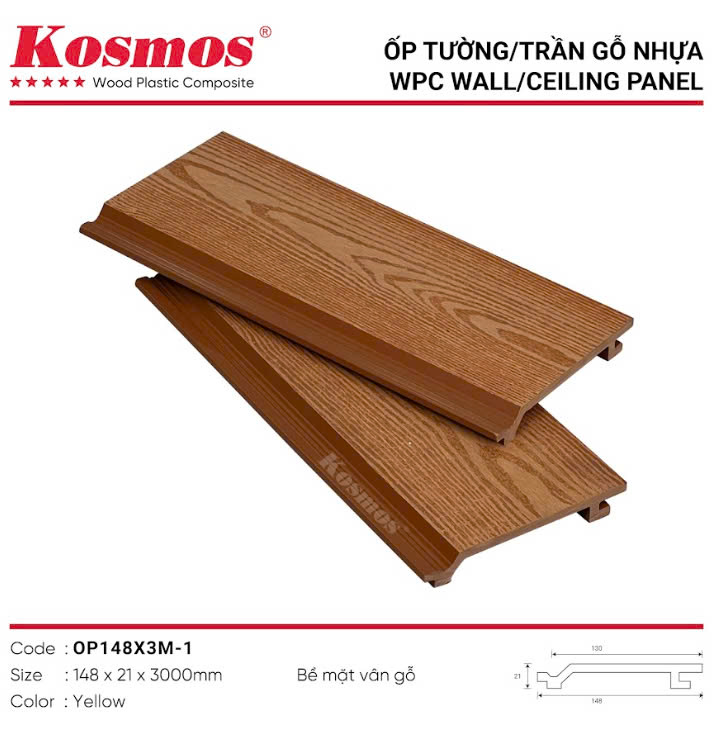 OP148 X3M-1TẤM ỐP NHỰA KOSMOS