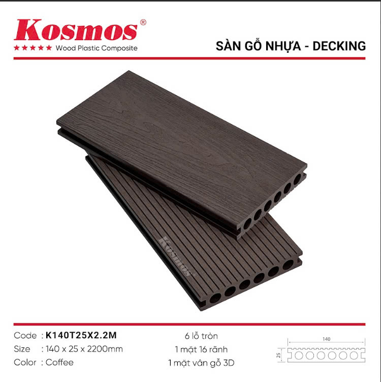 K140T25 sàn nhựa kosmos