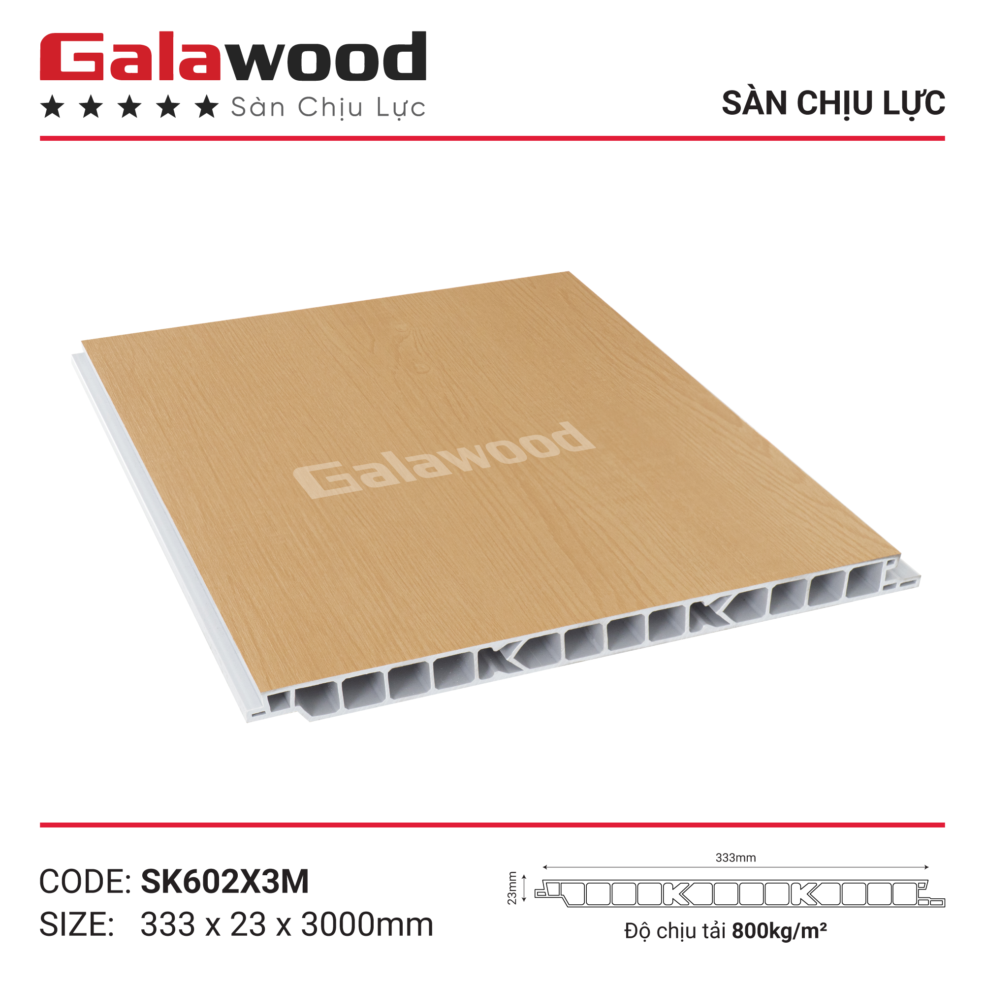 SK602X3M - SK602X3M5 - SK602X4M SÀN NHỰA CHỊU LỰC KHUÔN CHỮ K