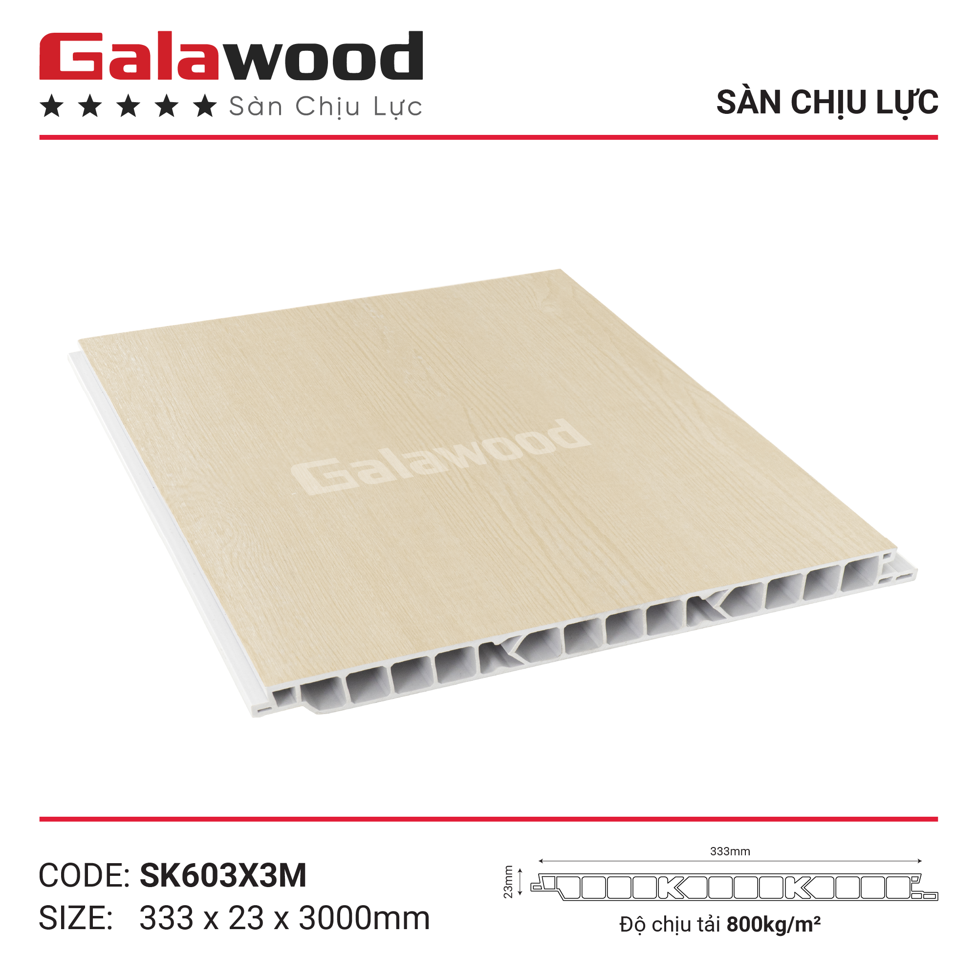 SK603X3M-SK603X3M5-SK603X4M  SÀN NHỰA CHỊU LỰC KHUÔN CHỮ K