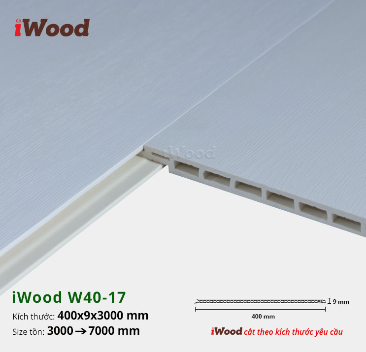 TẤM ỐP NANO IWOOD W40-17