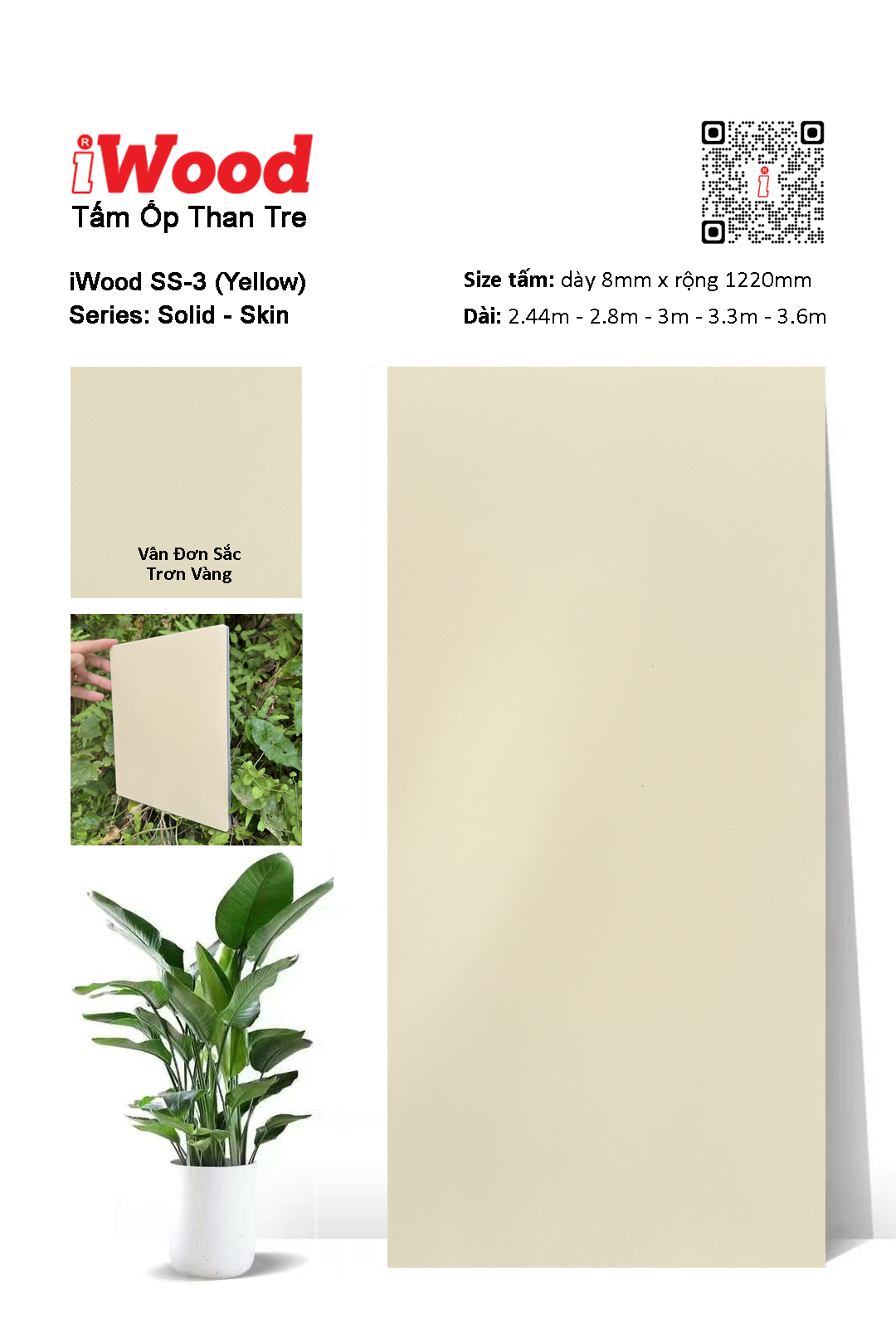 TẤM ỐP THAN TRE IWOOD SS-3