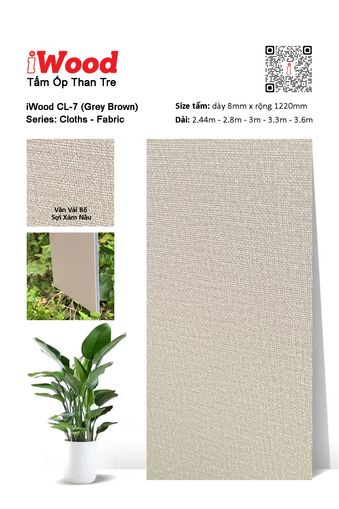 TẤM ỐP THAN TRE IWOOD CL-7