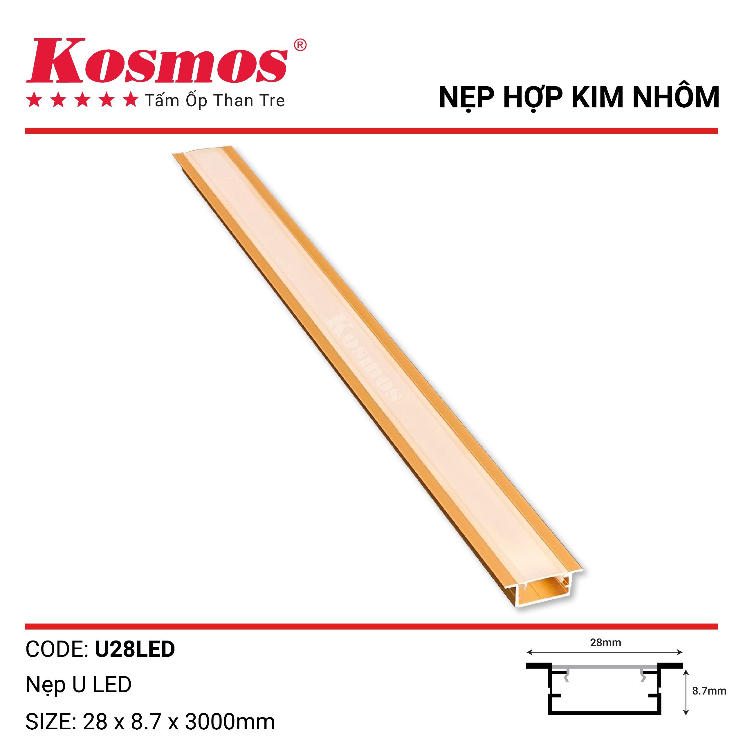 NẸP U LEAD - VÀNG