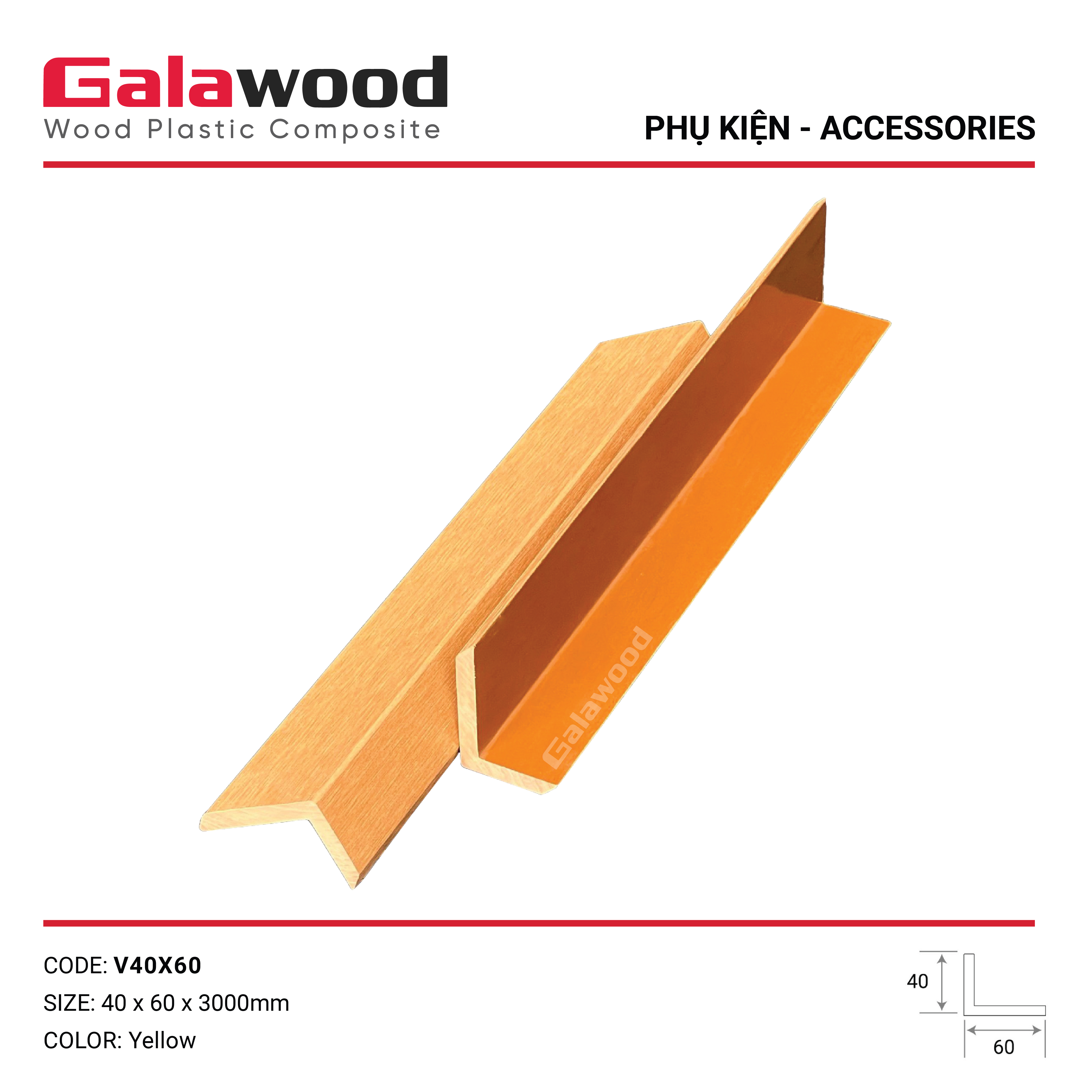 V40X60X300 YELLOW – GALAWOOD